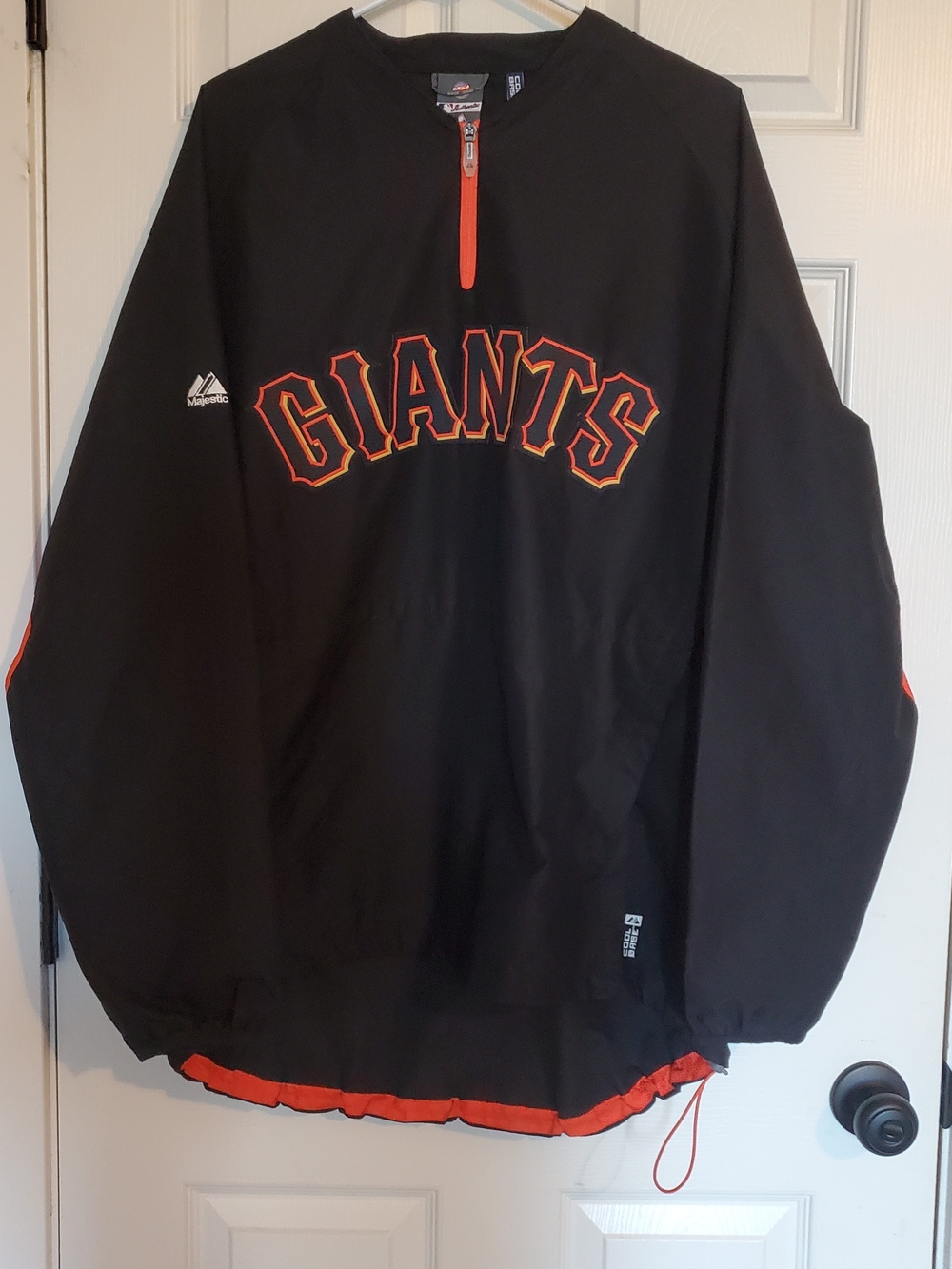 Majestic San Francisco Giants Black & Orange Pullover Jacket